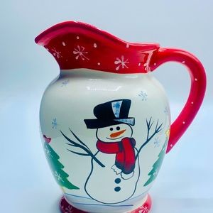 SNOWMAN THEMED PITCHER